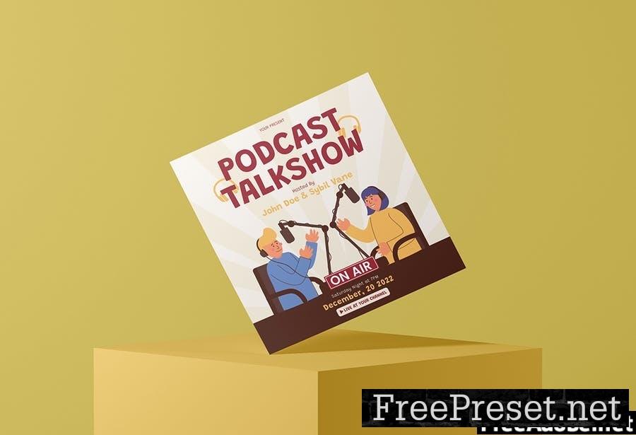 Podcast Talkshow - Flyer Media Kit