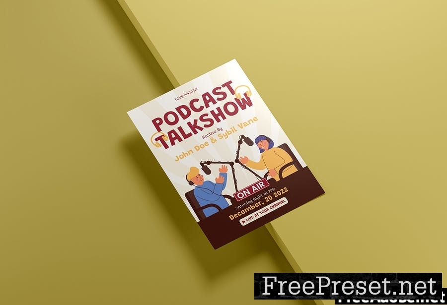 Podcast Talkshow - Flyer Media Kit