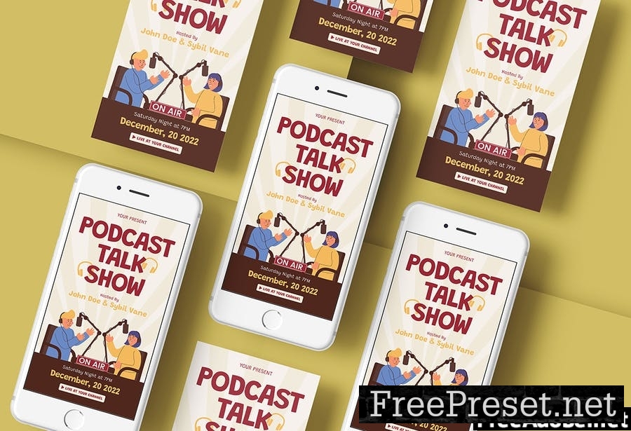 Podcast Talkshow - Flyer Media Kit