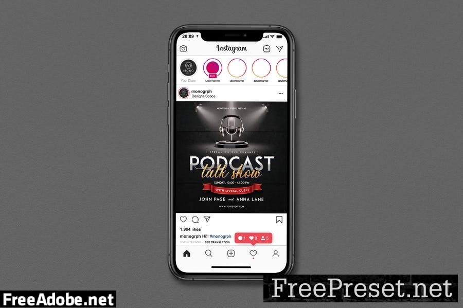 Podcast Talkshow Flyer Set AJXBZAM