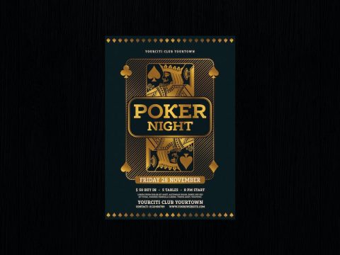 Poker Night Flyer RQYCADJ