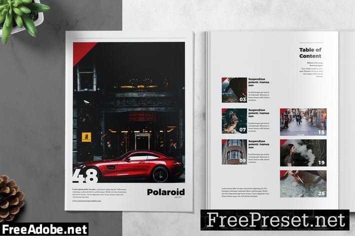 POLAROID - Magazine Template CPGWKDJ