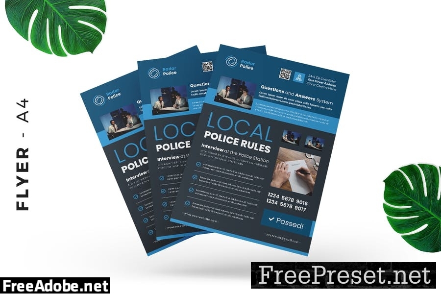 Police Public Service Flyer Design