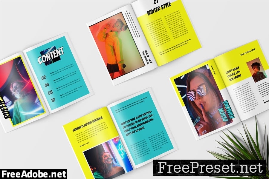 Pop Art Magazine Template TKEF6VZ