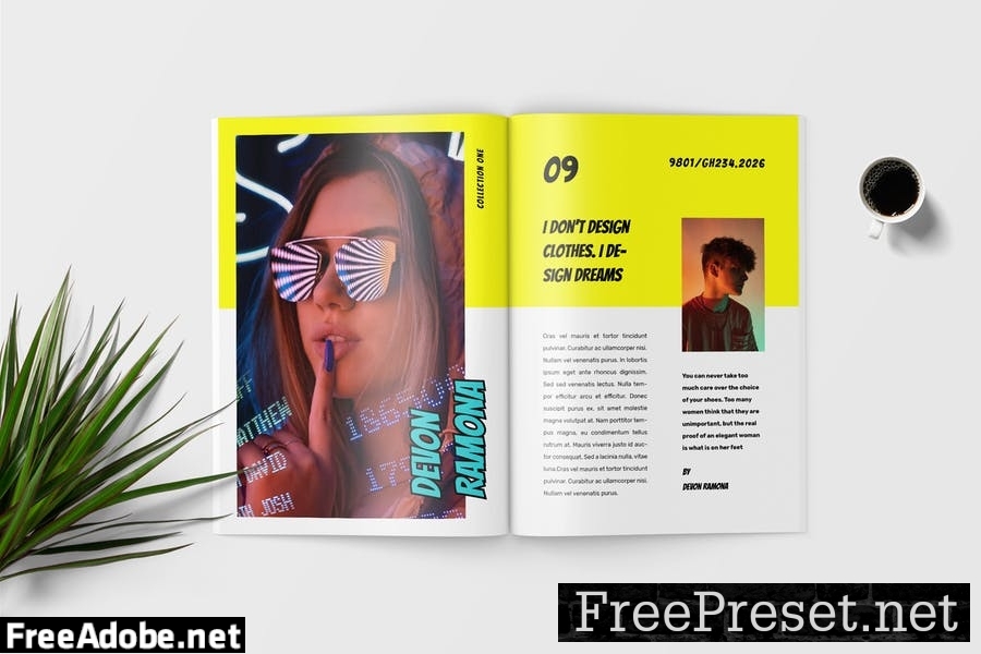 Pop Art Magazine Template TKEF6VZ