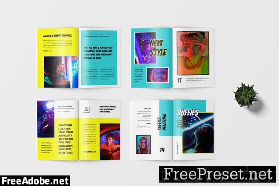 Pop Art Magazine Template TKEF6VZ