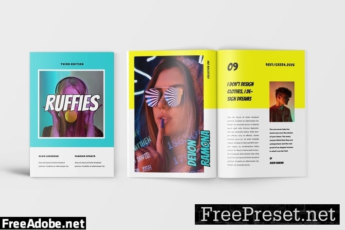 Pop Art Magazine Template TKEF6VZ