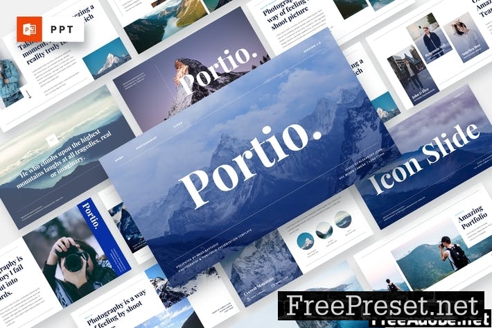 Portio - Photography Powerpoint Template 8FEA7Y5