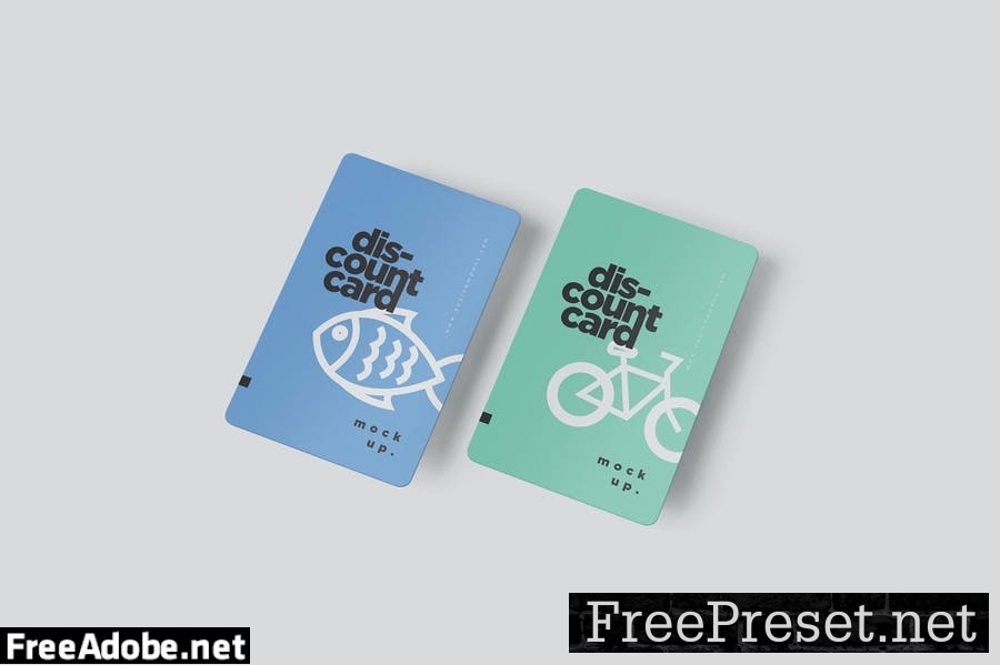 Portrait Discount Card Mockups