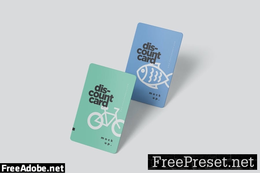 Portrait Discount Card Mockups