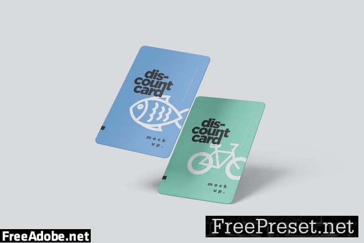 Portrait Discount Card Mockups JTUXB3G