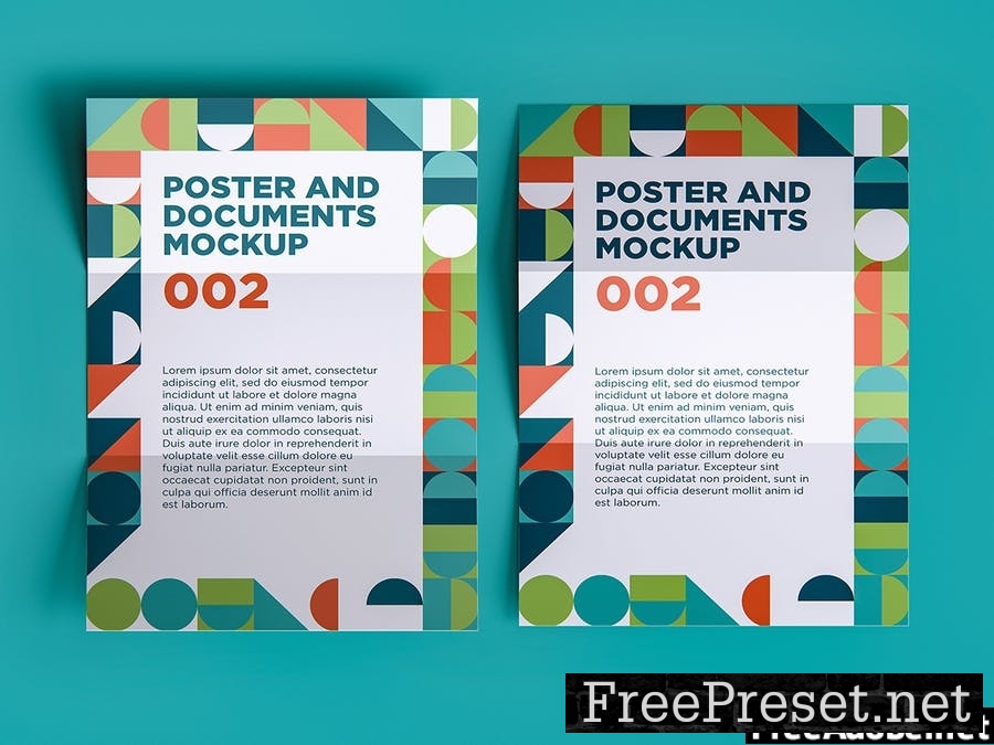 Poster And Documents Mockup 002