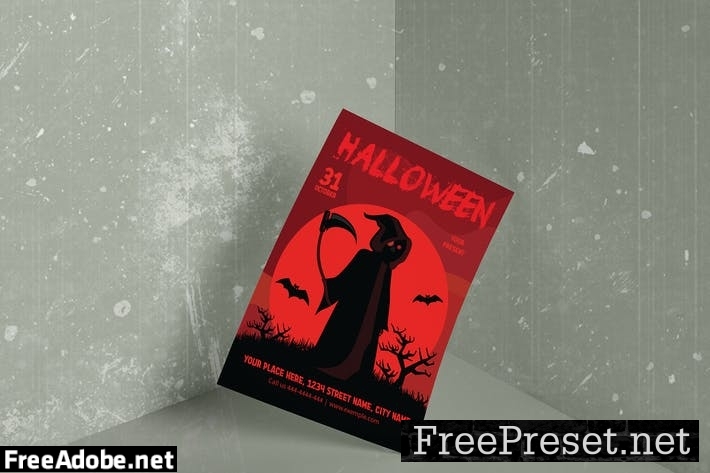 Poster Halloween A4 Template - HUEN VZ2M6T