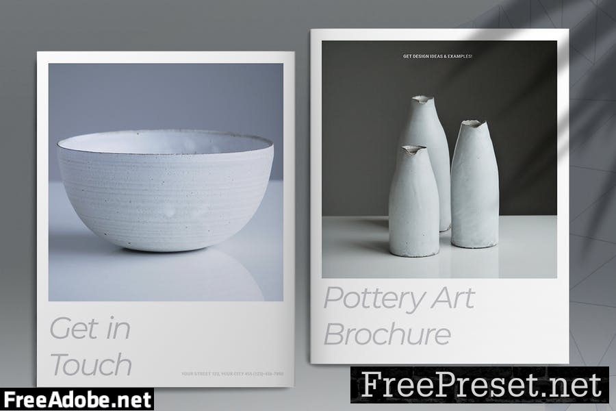 Pottery Art Brochure Template PTC8ERA