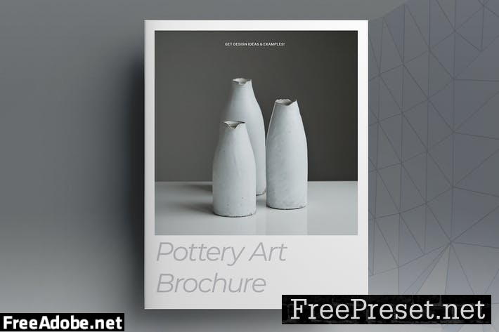 Pottery Art Brochure Template PTC8ERA