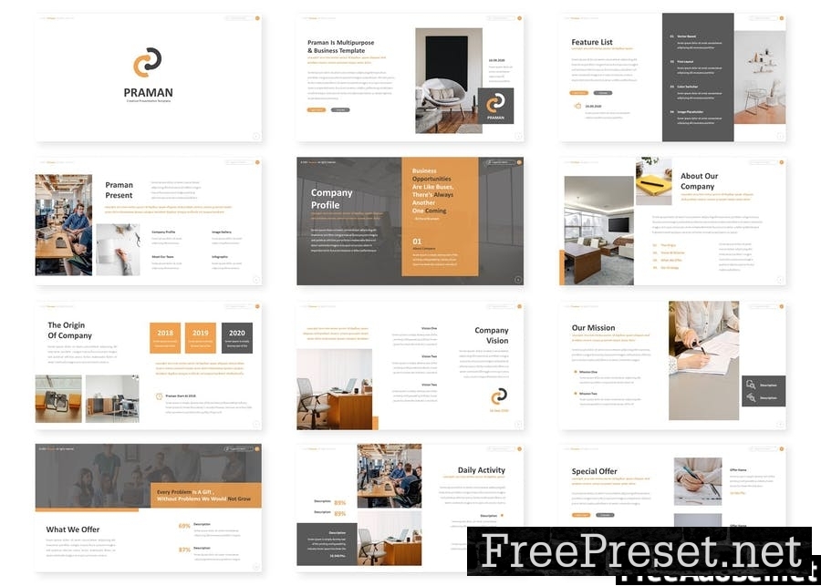 Praman - Creative Powerpoint Template