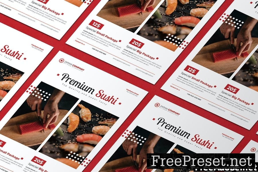 Premium Sushi - Flyer