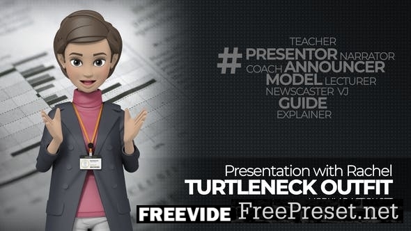 Presentation With Rachel Turtleneck Outfit - Video Template - 25387485