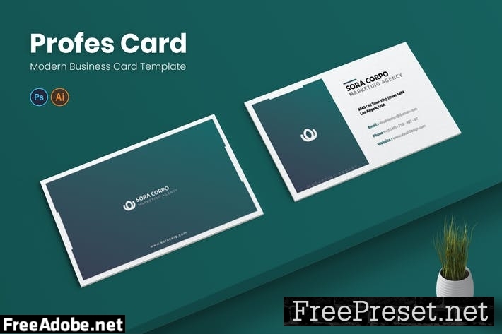 Profes Card Business Card 6NVZGJQ