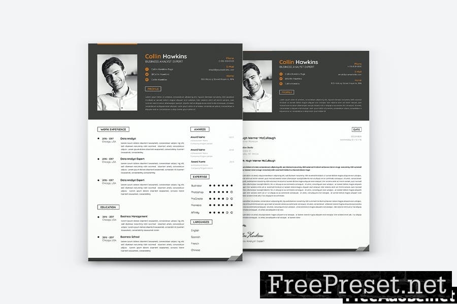 Professional Design CV Resume Set