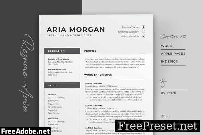 Professional Resume Template 79XDUV8