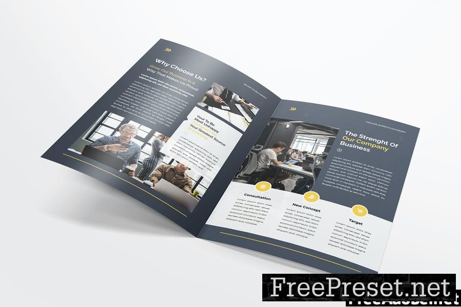 Project Business Bifold Brochure