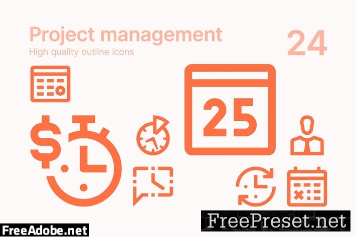 Project Management Icons 5QF9XWZ