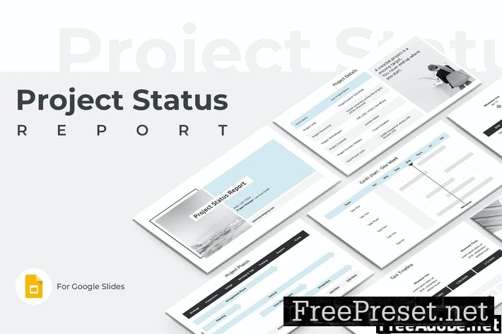 Project Status Report Google Slides SGHS58F