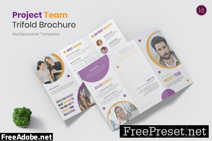 Project Team Trifold Brochure 8Z9ZS4J