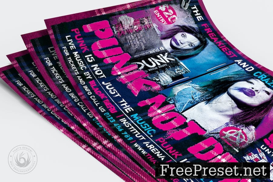 Punk Not Dead Flyer Template 5TPAURJ