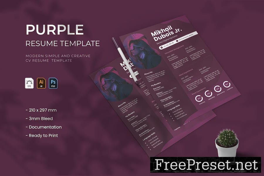 Purple - Resume HTFGZAZ