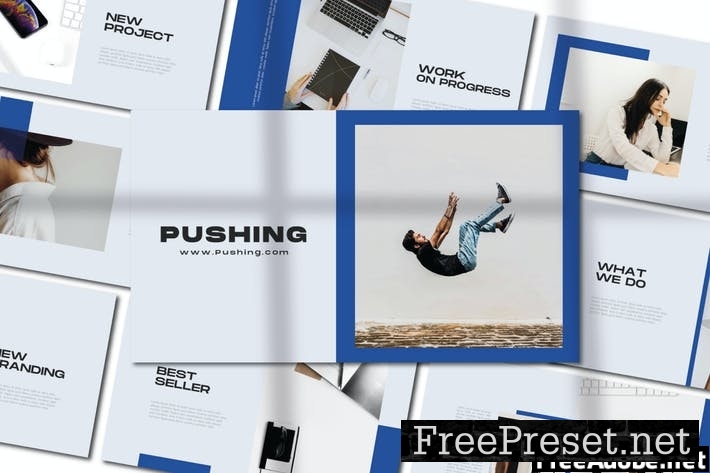 Pushing Powerpoint Template GPR9RXZ