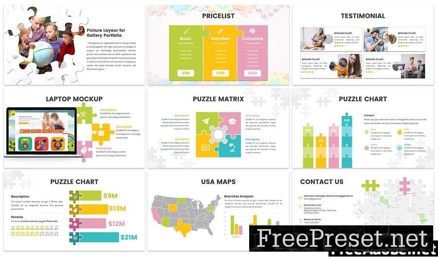 Puzzle - Education Google Slides Template