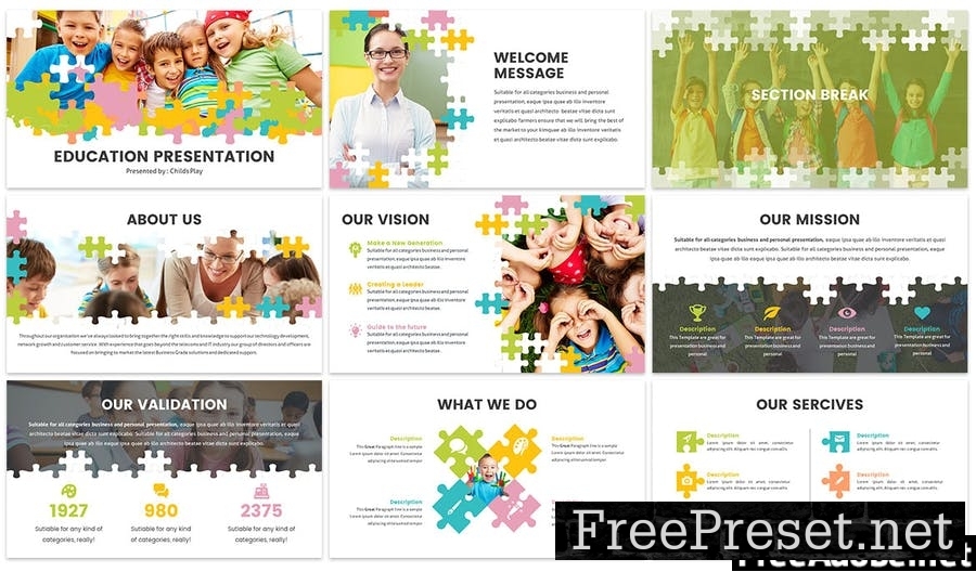 Puzzle - Education Google Slides Template