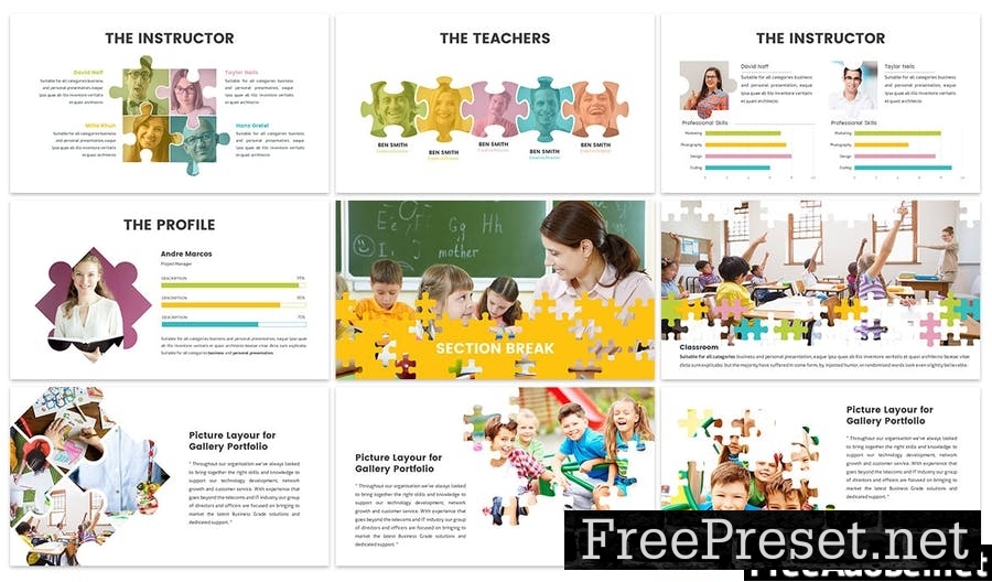 Puzzle - Education Google Slides Template