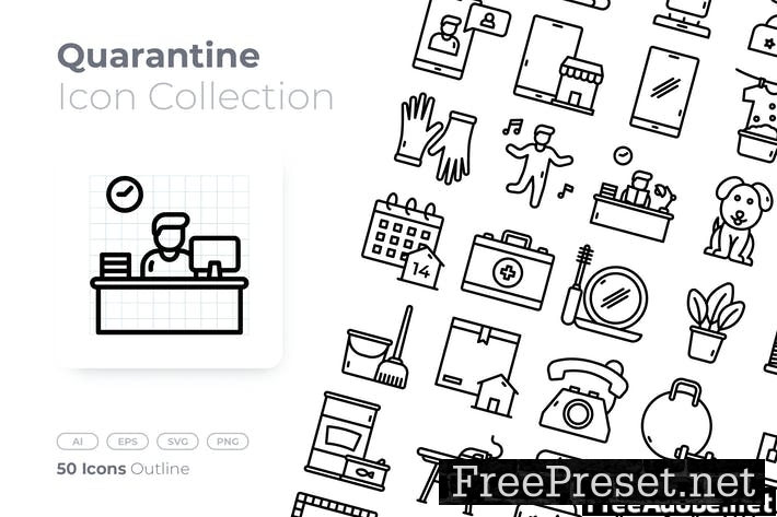 Quarantine Outline Icon MRDK498