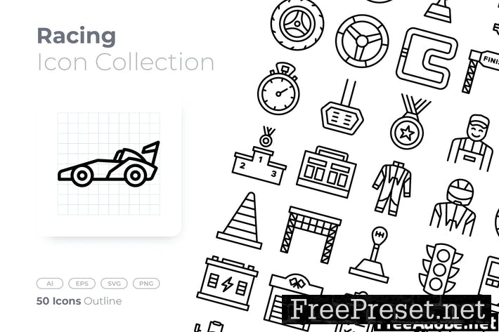 Racing Outline Icon DGUUX3Z