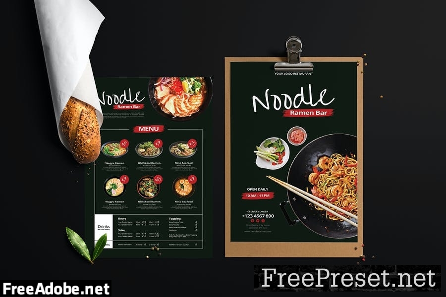 Ramen Noodle | Restaurant Menu ENQETKJ