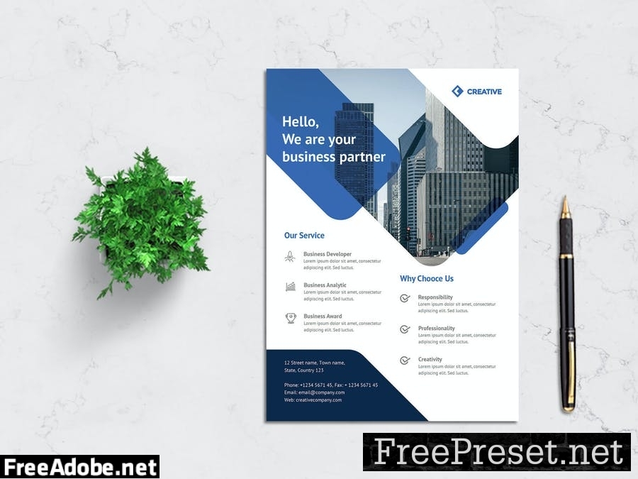 Rantautemp - Corporate Business Flyer 8XHKRFC