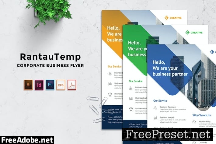 Rantautemp - Corporate Business Flyer 8XHKRFC