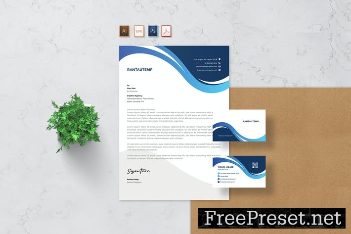 Rantautemp - Letterhead & Business Card 4ZJJ52C