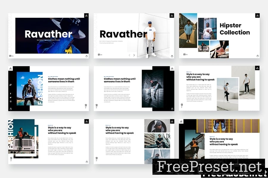 Ravather - Men Fashion Powerpoint Template