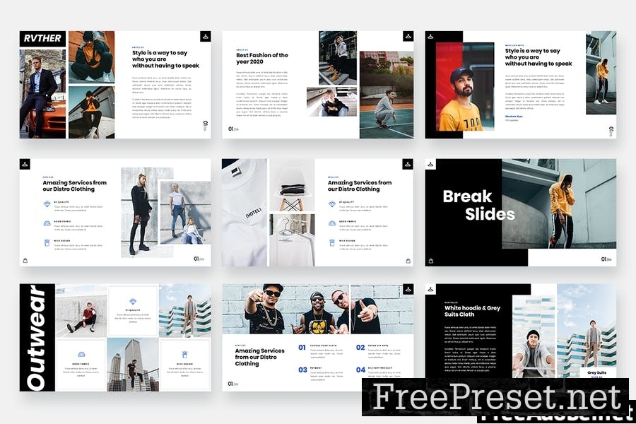 Ravather - Men Fashion Powerpoint Template