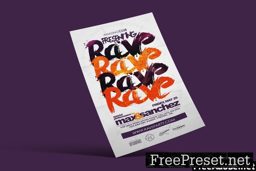 Rave Summer Party Flyer