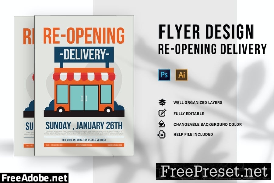 Re-Opening Delivery | Flyer