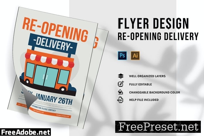 Re-Opening Delivery | Flyer DVS7Q9U