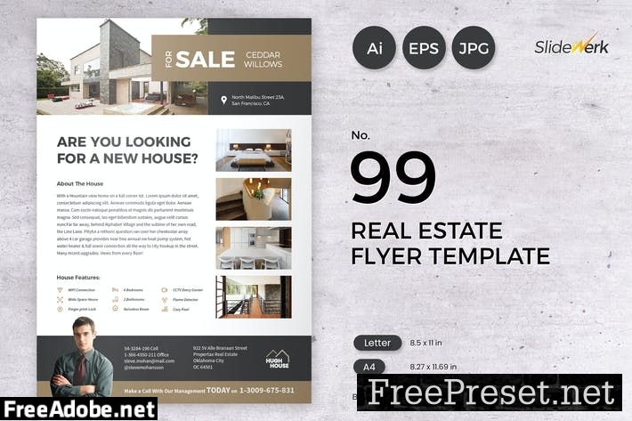 Real Estate Flyer Template 99 - Slidewerk TNRHM2D