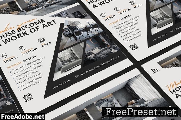 Real Estate Poster PSD Template SZUQPLF