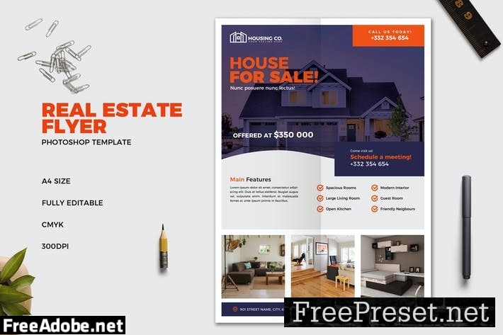 Real Estate Poster Template LAKY8M