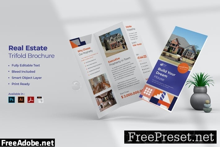 Real Estate Trifold Brochure CCEPW3Z